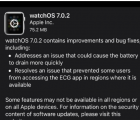 苹果发布watchOS 7.0.2修复了Apple Watch上的电池耗尽问题