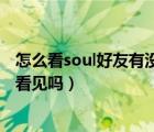 怎么看soul好友有没有对自己隐身（soul隐身发布的好友能看见吗）