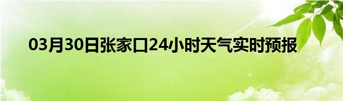 03月30日张家口24小时天气实时预报