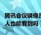 腾讯会议镜像是反的怎么调（腾讯会议镜像别人也能看到吗）