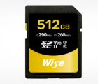 Wise 推出全球首款 512GB V90 UHS-II SD 卡