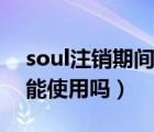 soul注销期间可以看瞬间吗（soul注销期间能使用吗）