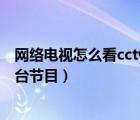 网络电视怎么看cctv电视台节目（网络电视怎么看中央电视台节目）