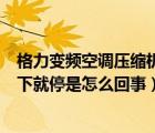 格力变频空调压缩机启动就停机（格力变频空调压缩机启动下就停是怎么回事）