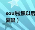 soul拉黑以后怎么恢复（soul被拉黑还能恢复吗）