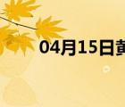 04月15日黄骅24小时天气实时预报