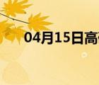 04月15日高碑店24小时天气实时预报