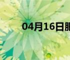 04月16日肥乡24小时天气实时预报