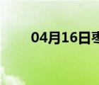 04月16日枣强24小时天气实时预报