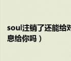 soul注销了还能给对方发信息吗（soul卸载了他人还能发信息给你吗）