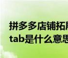 拼多多店铺拓展tab是什么意思（拼多多店铺tab是什么意思）