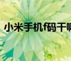 小米手机f码干嘛用的（小米手机f码是什么）