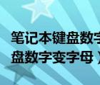 笔记本键盘数字变字母怎么按回来（笔记本键盘数字变字母）