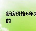 新房价格6年来首跌 现在能买房吗 具体怎样的