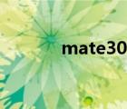 mate30详细参数（mate30）