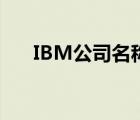 IBM公司名称（IBM服务器品牌介绍）