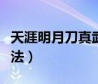 天涯明月刀真武心法选择（天涯明月刀真武心法）