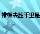 帷幄决胜千里是刘邦对谁的赞誉（帷千动媒）