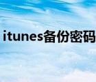 itunes备份密码什么意思（itunes备份密码）