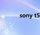 sony t500参数（sonyt500）