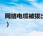 网络电缆被拔出是什么情况（网络电缆被拔出）