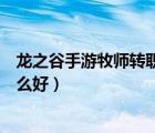 龙之谷手游牧师转职转什么后期厉害（龙之谷牧师转职转什么好）