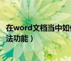 在word文档当中如何写拼音（如何使用Word文档拼写和语法功能）