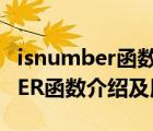 isnumber函数的使用方法及实例（ISNUMBER函数介绍及用法）