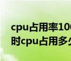 cpu占用率100怎么解决win7（win7无操作时cpu占用多少正常）