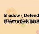 Shadow（Defender怎么使用及shadow及defender影子系统中文版使用教程）