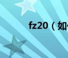 fz20（如何用松下FZ20拍风景）