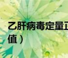 乙肝病毒定量正常值图片（乙肝病毒定量正常值）