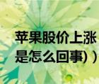 苹果股价上涨（苹果股价暴跌(苹果股价暴跌是怎么回事)）