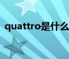 quattro是什么意思中文（quattro是什么）