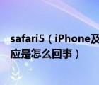 safari5（iPhone及5safari打不开网页因为服务器已停止响应是怎么回事）