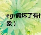 egr阀坏了有什么症状（egr阀坏了有什么现象）