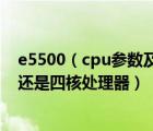 e5500（cpu参数及奔腾及E5500及2.8HZ是双核处理器及还是四核处理器）