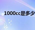 1000cc是多少斤啊（1000cc是多少排量）