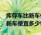 库存车比新车便宜5000值得买吗（库存车比新车便宜多少钱?）