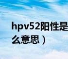 hpv52阳性是什么意思啊（hpv52阳性是什么意思）