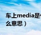 车上media是什么意思中文（MEDIA车上什么意思）