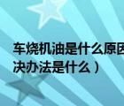 车烧机油是什么原因引起怎么处理（汽车烧机油的原因及解决办法是什么）