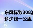 东风标致308油耗怎么看（东风标致308油耗多少钱一公里）