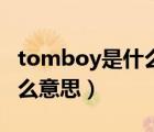 tomboy是什么意思中文翻译（tomboy是什么意思）