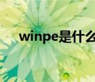 winpe是什么怎么进入（winpeu盘版）