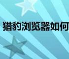 猎豹浏览器如何去除风险提示（猎豹浏览器）