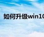 如何升级win10至2004（如何升级win10）