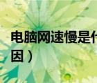 电脑网速慢是什么原因（电脑网速慢是什么原因）