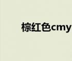 棕红色cmyk值（咖啡色的cmyk值）