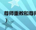 尊师重教和尊师重道的意思（尊师重道的意思）